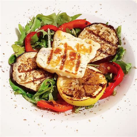 How does Caribbean Grilled Haloumi and Aubergine fit into your Daily Goals - calories, carbs, nutrition