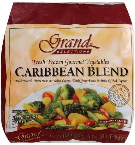 How does Caribbean Vegetable Blend fit into your Daily Goals - calories, carbs, nutrition