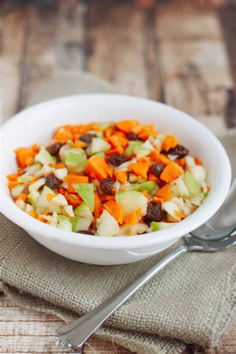 How does Carrot, Raisin and Apple Salad fit into your Daily Goals - calories, carbs, nutrition