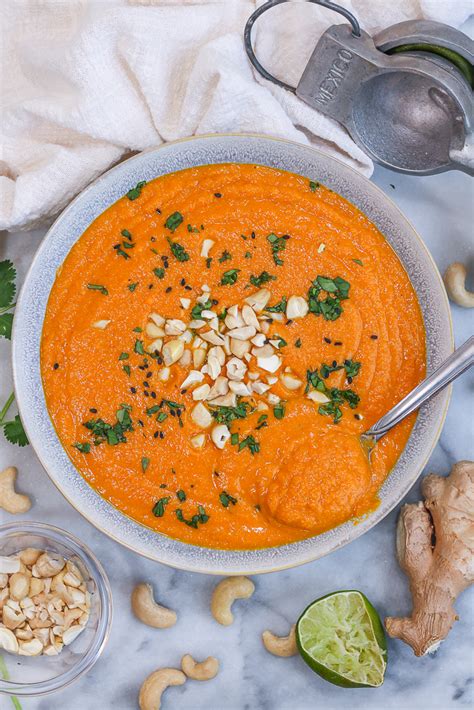 How does Carrot Ginger Soup fit into your Daily Goals - calories, carbs, nutrition