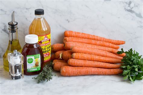 How does Carrots Roasted OJ Cider Vinegar Thyme 1/2 Cup fit into your Daily Goals - calories, carbs, nutrition