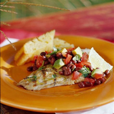 How does Catfish with Black Beans & Corn Relish fit into your Daily Goals - calories, carbs, nutrition