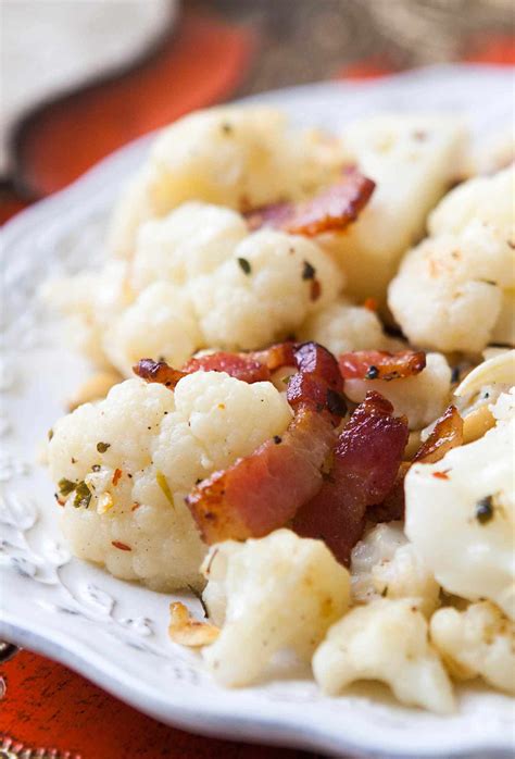 How does Cauliflower with Pine Nuts and Bacon fit into your Daily Goals - calories, carbs, nutrition