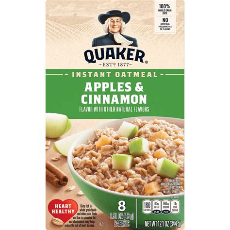 How does Cereals, QUAKER, Instant Oatmeal, apples and cinnamon, dry fit into your Daily Goals - calories, carbs, nutrition