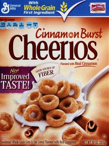 How does Cereals ready-to-eat, GENERAL MILLS, Cinnamon Burst CHEERIOS fit into your Daily Goals - calories, carbs, nutrition