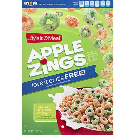 How does Cereals ready-to-eat, MALT-O-MEAL, Apple ZINGS fit into your Daily Goals - calories, carbs, nutrition