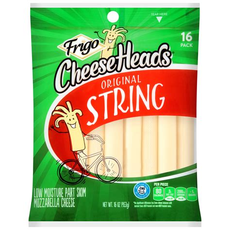 How does Cheese Head String Cheese fit into your Daily Goals - calories, carbs, nutrition