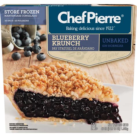 How does Chef Pierre Blueberry Pie, Unbaked fit into your Daily Goals - calories, carbs, nutrition