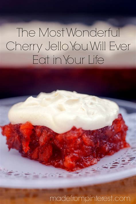 How does Cherry Gelatin fit into your Daily Goals - calories, carbs, nutrition