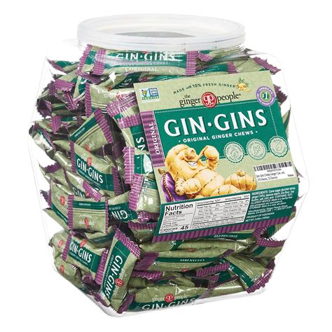 How does Chewy Ginger Candy fit into your Daily Goals - calories, carbs, nutrition