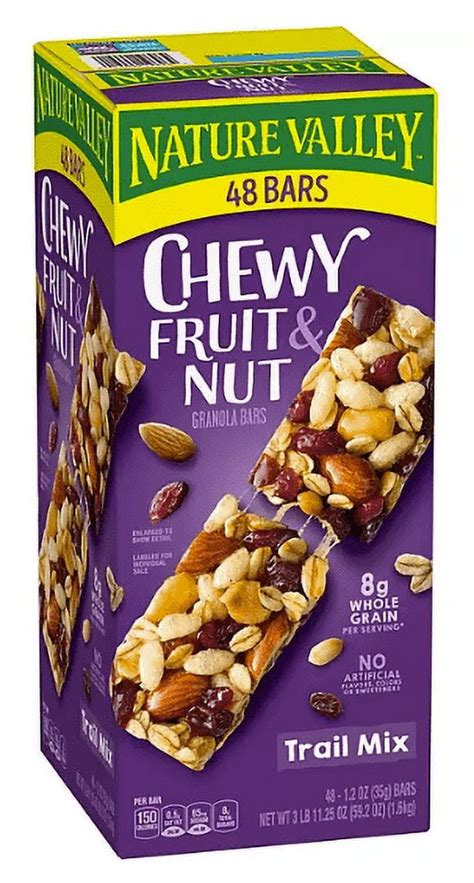 How does Chewy Trail Mix Fruit & Nut Bar fit into your Daily Goals - calories, carbs, nutrition