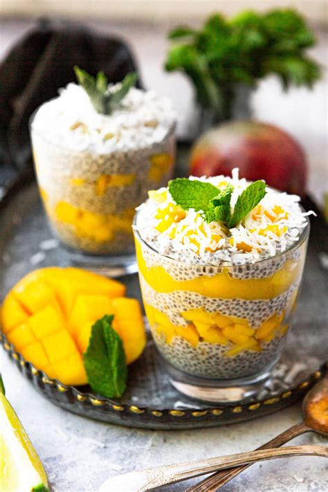 How does Chia Seed Pudding with Diced Mango fit into your Daily Goals - calories, carbs, nutrition