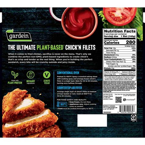 How does Chick'n Filets fit into your Daily Goals - calories, carbs, nutrition