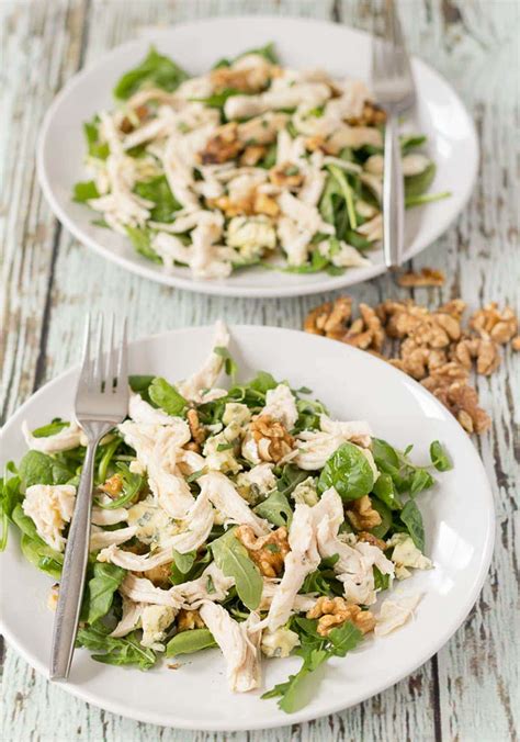 How does Chicken, Walnut, Blue Cheese Salad fit into your Daily Goals - calories, carbs, nutrition