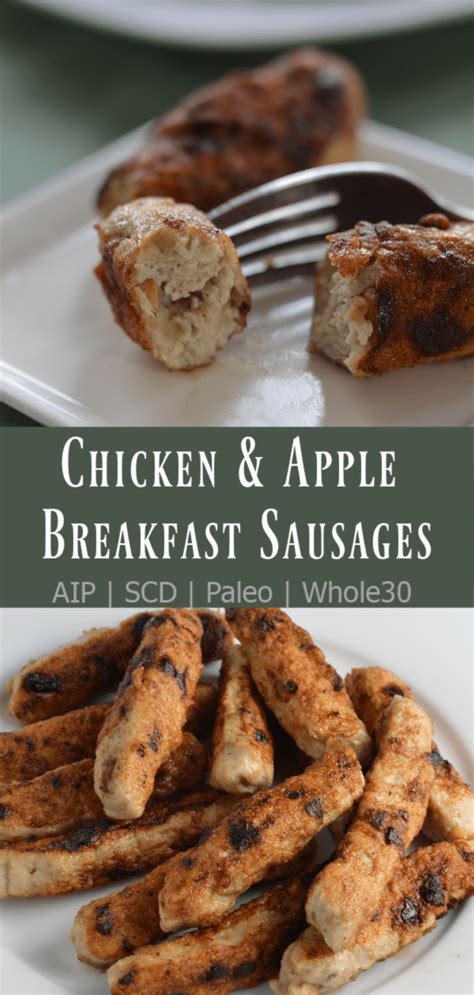 How does Chicken Apple Breakfast Sausage fit into your Daily Goals - calories, carbs, nutrition