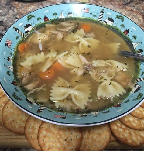 How does Chicken Bowtie Soup fit into your Daily Goals - calories, carbs, nutrition