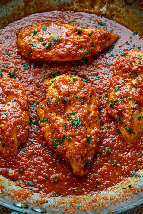 How does Chicken Breast with Red Pepper Sauce fit into your Daily Goals - calories, carbs, nutrition