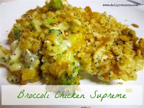 How does Chicken Broccoli Supreme fit into your Daily Goals - calories, carbs, nutrition