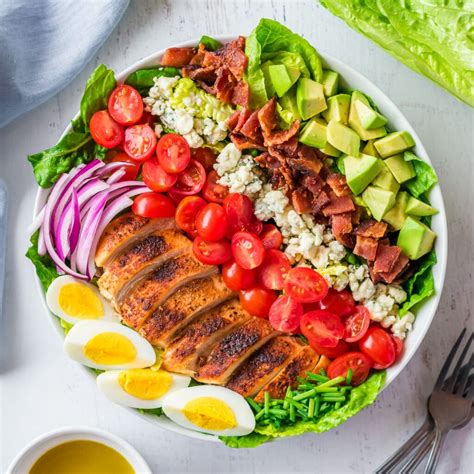 How does Chicken Cobb Salad fit into your Daily Goals - calories, carbs, nutrition