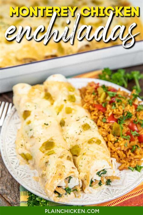 How does Chicken Enchiladas Monterey fit into your Daily Goals - calories, carbs, nutrition