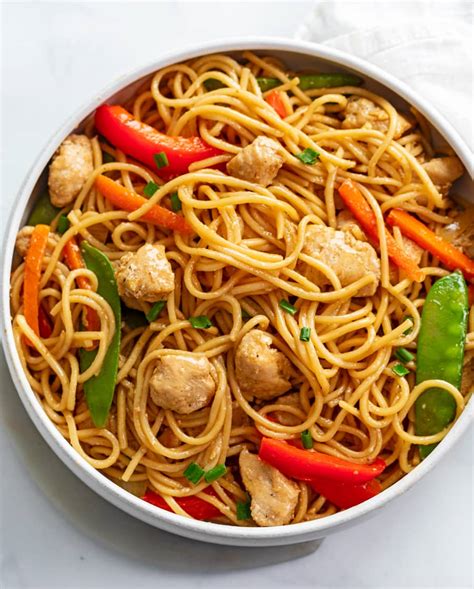 How does Chicken Lo Mein fit into your Daily Goals - calories, carbs, nutrition