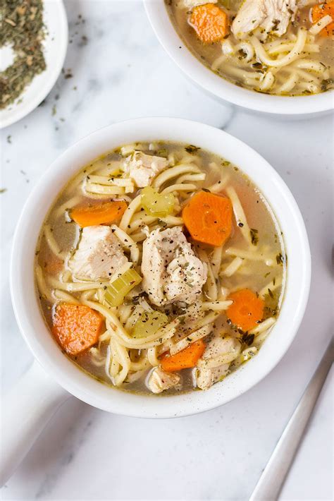 How does Chicken Noodle Chunky Soup fit into your Daily Goals - calories, carbs, nutrition