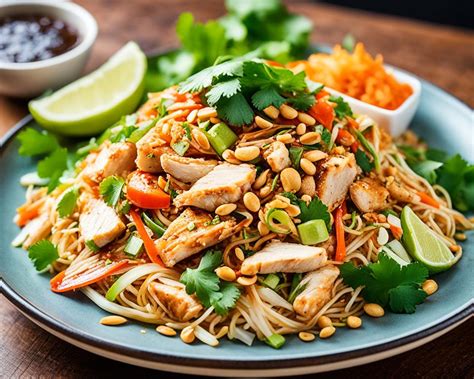 How does Chicken Pad Thai fit into your Daily Goals - calories, carbs, nutrition