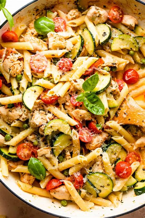 How does Chicken Pasta Primavera fit into your Daily Goals - calories, carbs, nutrition