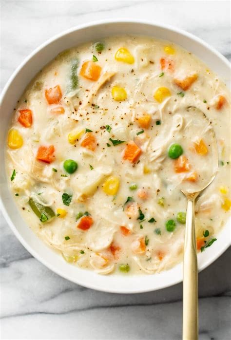 How does Chicken Pot Pie Soup fit into your Daily Goals - calories, carbs, nutrition