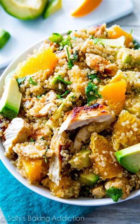 How does Chicken Quinoa Salad fit into your Daily Goals - calories, carbs, nutrition