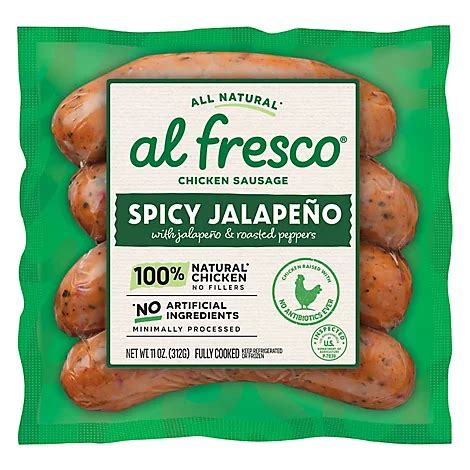 How does Chicken Sausage Jalapeno fit into your Daily Goals - calories, carbs, nutrition