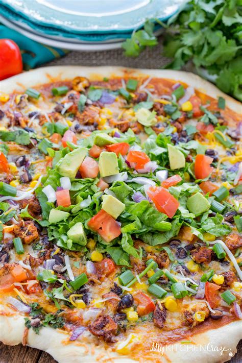 How does Chicken Taco Pizza fit into your Daily Goals - calories, carbs, nutrition