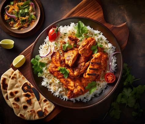 How does Chicken Tandoori with Rice and Naan fit into your Daily Goals - calories, carbs, nutrition