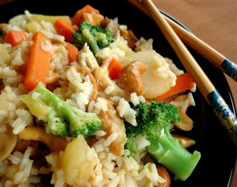 How does Chicken Teriyaki with Cashew Pineapple Rice fit into your Daily Goals - calories, carbs, nutrition