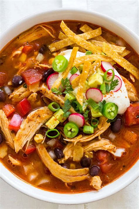 How does Chicken Tortilla Soup Large fit into your Daily Goals - calories, carbs, nutrition