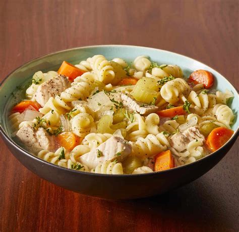 How does Chicken Vegetable Rotini Soup fit into your Daily Goals - calories, carbs, nutrition