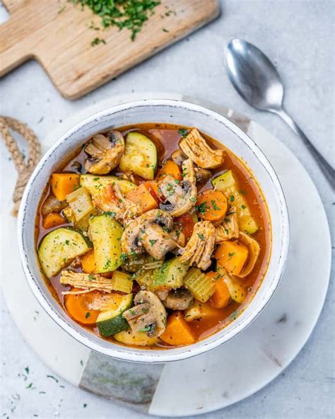 How does Chicken Vegetable Soup fit into your Daily Goals - calories, carbs, nutrition
