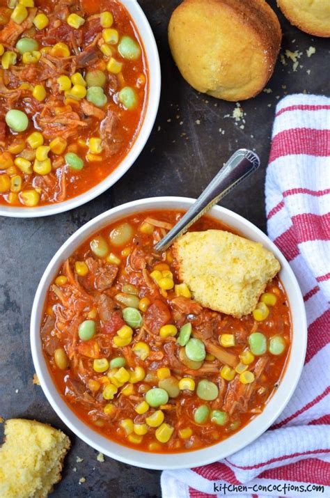 How does Chicken and Brisket Brunswick Stew fit into your Daily Goals - calories, carbs, nutrition