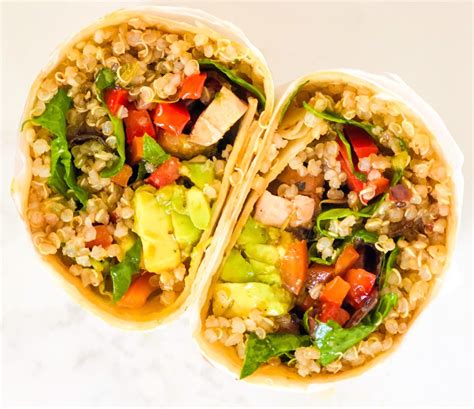 How does Chicken and Quinoa Wrap fit into your Daily Goals - calories, carbs, nutrition