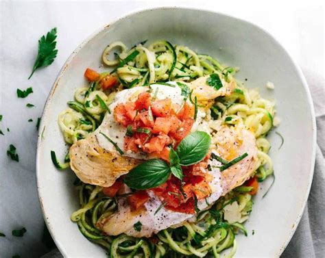 How does Chickn Bruschetta Zucchini Noodles PLT fit into your Daily Goals - calories, carbs, nutrition