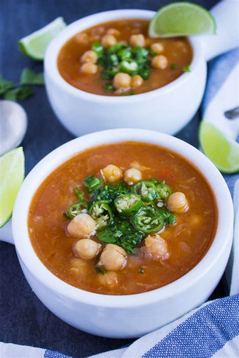 How does Chickpea Soup with Chilies and Cilantro fit into your Daily Goals - calories, carbs, nutrition