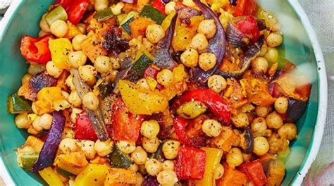 How does Chickpeas with Roasted Vegetable Panackes with Parmentier Potatoes and Aubergine Salad fit into your Daily Goals - calories, carbs, nutrition