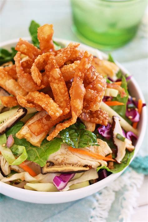 How does Chinese Chicken Salad with Wonton Chips fit into your Daily Goals - calories, carbs, nutrition