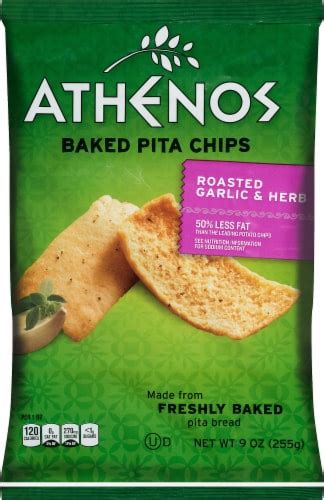 How does Chips, Pita, Athenos Roasted Garlic Herb fit into your Daily Goals - calories, carbs, nutrition