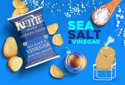 How does Chips, Sea Salt Vinegar, Kettle Brand fit into your Daily Goals - calories, carbs, nutrition