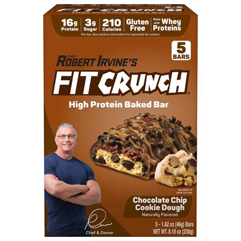 How does Chocolate Chip Cookie Dough Protein Bar fit into your Daily Goals - calories, carbs, nutrition
