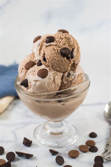 How does Chocolate Chocolate Chip Ice Cream fit into your Daily Goals - calories, carbs, nutrition