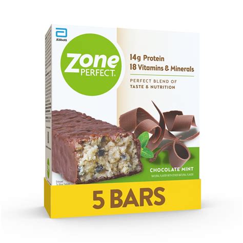 How does Chocolate Mint Zone Bar fit into your Daily Goals - calories, carbs, nutrition