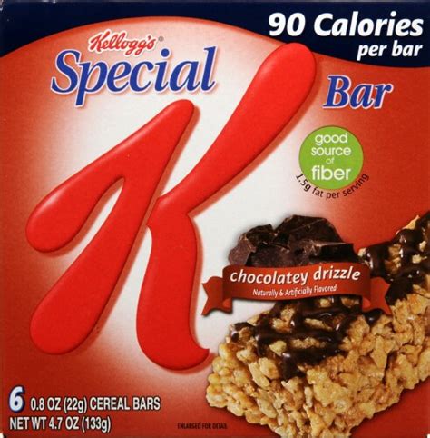 How does Chocolately Drizzle Cereal Bar fit into your Daily Goals - calories, carbs, nutrition