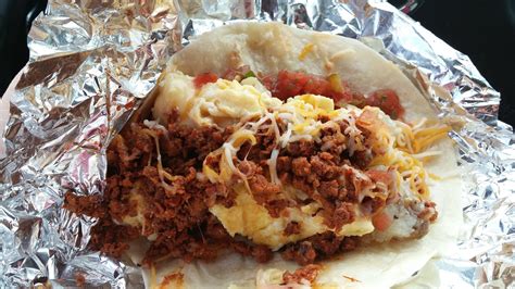 How does Chorizo, Egg, and Cheese Taco fit into your Daily Goals - calories, carbs, nutrition